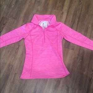 L Pink Under Armour quarter-zip